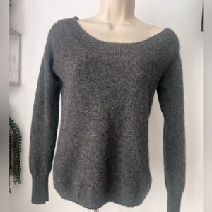 Cashmere Old Navy Charcoal Crew Neck Sweater